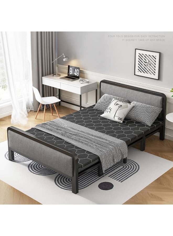 NKX Modern Upholstered Platform Bed Frame Size100 cm Width  - Image 2