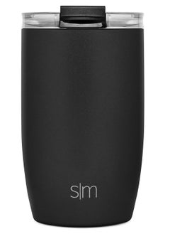 Simple Modern Simple Modern Travel Coffee Mug Tumbler with Flip Lid | Reusable Insulated Stainless Steel Cold Brew Iced Coffee Cup Thermos | Gifts for Women Men Him Her | Voyager Collection | 12oz |  Black  - Image 2