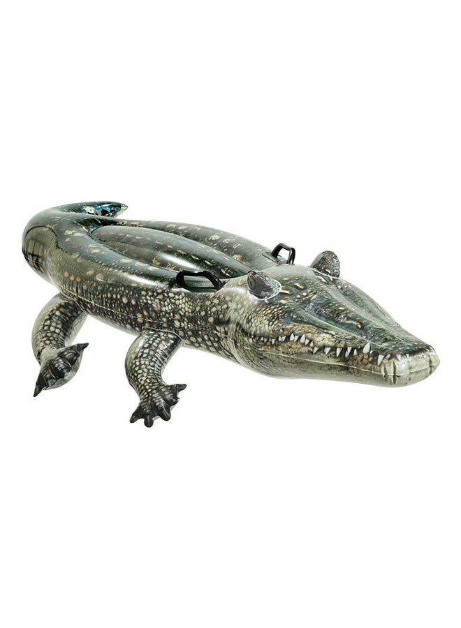 INTEX Tricky Toy Realistic Gator Ride-On Float - Image 1