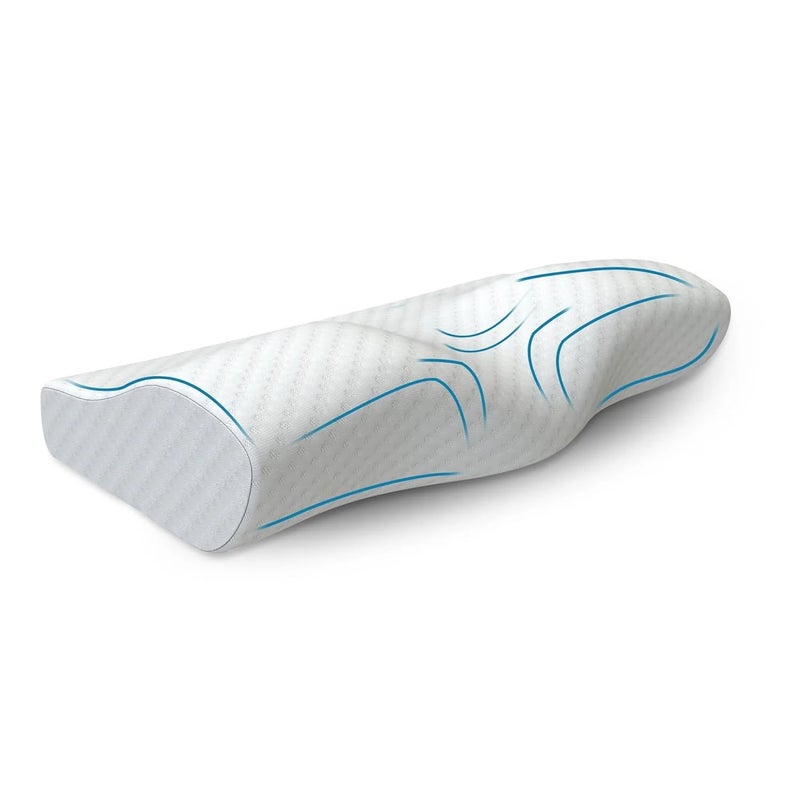 CRAFKEN Cervical Pillow for Neck Pain Relief | Memory Foam Neck Pillow for Sleeping | Orthopedic Ergonomic Pillow for Shoulder Pain & Posture, Soft & Breathable Cover (Pack of 1) - Image 1