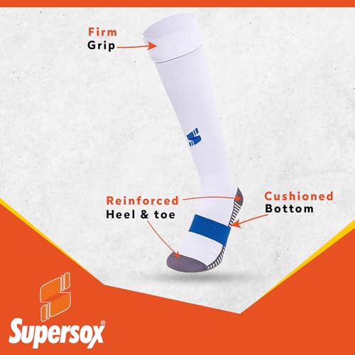 Supersox Football Stockings for Men & Women - Knee Length Socks with Cushioned Sole, Odour Free & Superior Grip Socks for Football/Soccer, Pack of 1 - Image 3