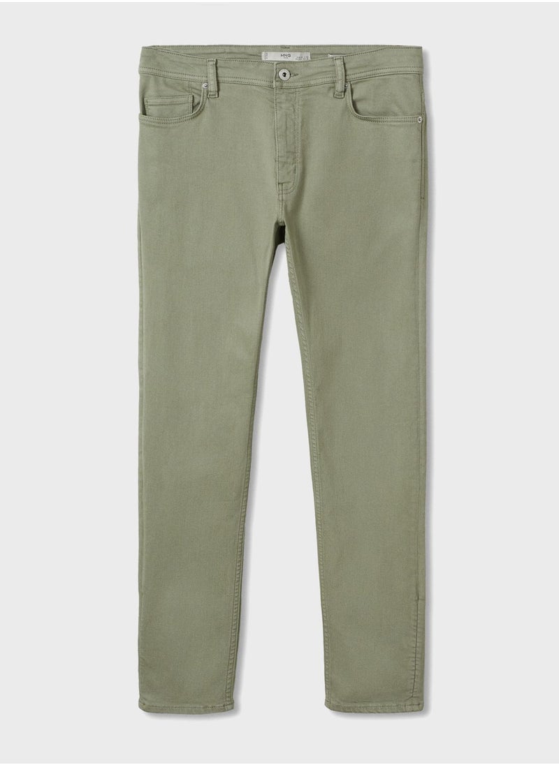 Mango Man - Light Wash Skinny Fit Jeans - Image 1