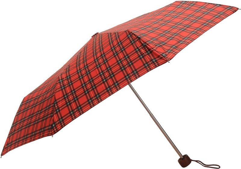 April Lux Umbrella Red Plaid Pattern  - Image 1