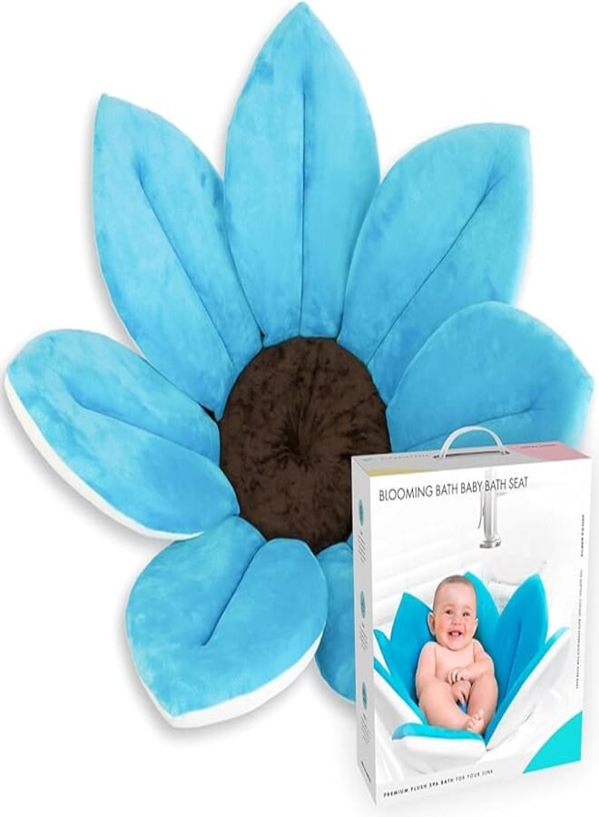MUMS PLANET Foldable Baby Bath Pillow, Baby Shower Chair, Soft Floating Bath Pillow Anti-Slip Bath Pillow, Bathtub Pillow for Newborn Babies 0-12 Months Without Bathtub, Valuable Gift for Kids