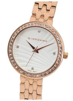 GIORDANO Giordano Analog Stylish Watch for Women Water Resistant Fashion Watch Round Shape with 3 Hand Mechanism Wrist Watch to Compliment Your Look/Ideal Gift for Female - GZ-60079-22  - Image 3