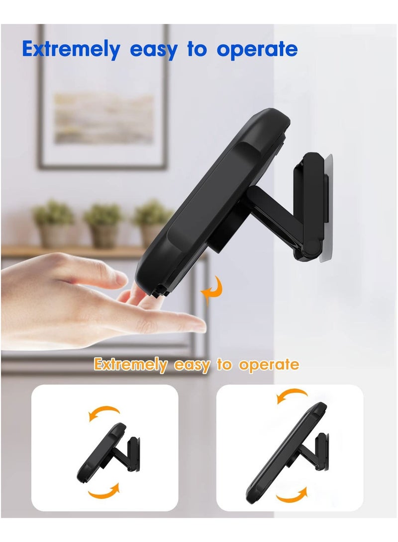 Waterproof Shower Phone Holder with 360° Rotation, Stretchable, Angle Adjustable, Wall Mounted Phone Holder for Bathroom Mirror Bathtub Kitchen, Up to 6.8 Inch  - Image 3
