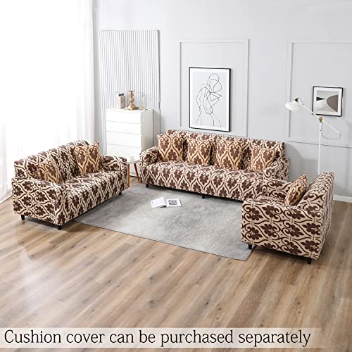 HOKIPO Elastic Sofa Cover 3 Seater and 2 Seater Full Covered Stretchable, Bluish Grey (AR-4093-D24*2 + AR-4095-D24) - Image 3