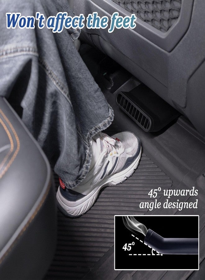 TOPINSTALL Plug-in Under Seat Vent Deflectors Compatible with 2021-2025 Ford Bronco 4 Doors, Warmer Winter Air Vent Extension for Rear Seat Passenger 2PCS (Fit for OEM & Regular Floor Mats) - Image 5