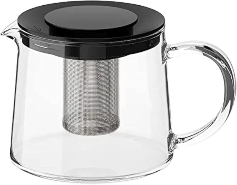 إبريق شاي زجاجي مقاوم للحرارة من ايكيا (0.6 لتر)