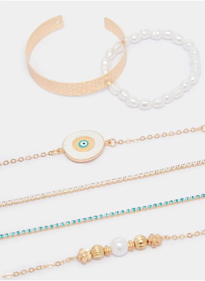 Styli Set of 6 -  Embellished Bracelet