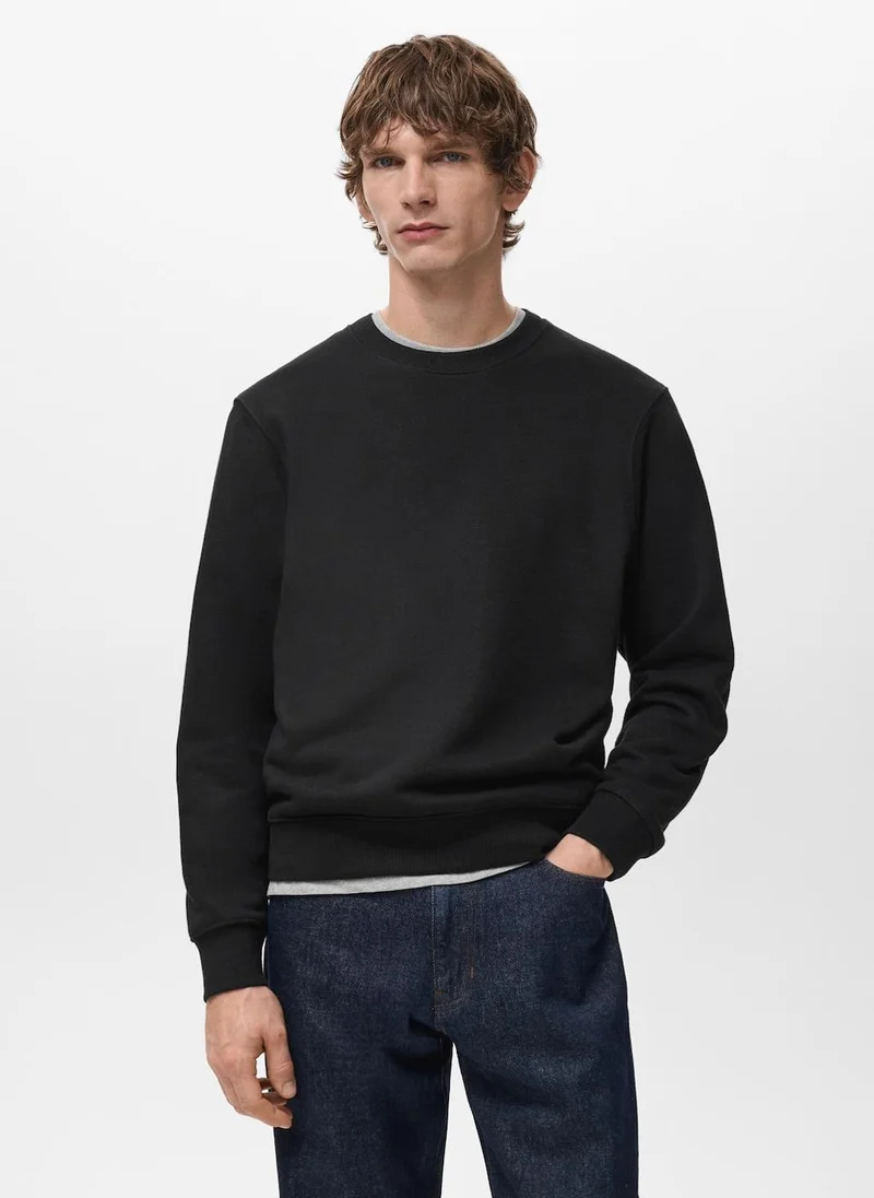 Regular-fit cotton sweatshirt