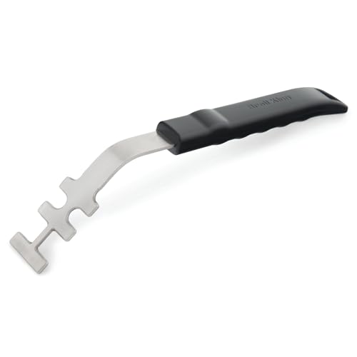 Broil King 60745 Grid Lifter for Stainless Steel and Cast Iron Grids, Stainless Steel and Black - Image 1