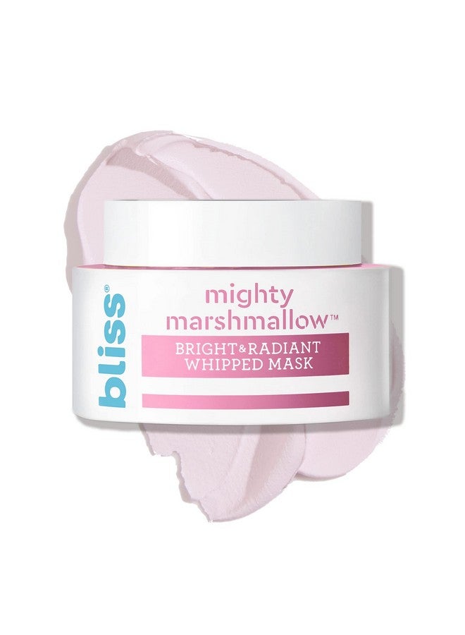 بليس قناع Mighty Marshmallow Bright & Radiant Whipped Mask - قناع تفتيح وترطيب للوجه - 1.7 أونصة - بشرة مضيئة - نظيفة - نباتي وخالٍ من القسوة - لجميع أنواع البشرة - Image 1