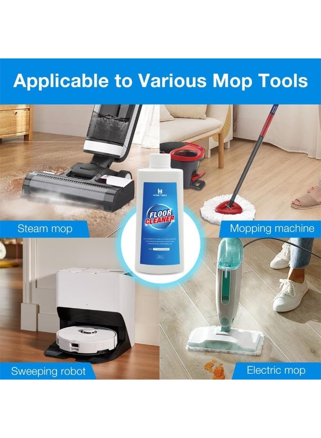 Home Times منظف مركز لتنظيف الأرضيات بواسطة الروبوتات، 500 مل متوافق مع روبوروك، تينيكو، آي فلوور، وغيرها - مناسب للأسطح الخشبية ومتعددة الأسطح - غير سمي، خالي من بقايا - Image 5