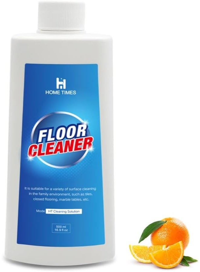 Home Times منظف مركز لتنظيف الأرضيات بواسطة الروبوتات، 500 مل متوافق مع روبوروك، تينيكو، آي فلوور، وغيرها - مناسب للأسطح الخشبية ومتعددة الأسطح - غير سمي، خالي من بقايا - Image 1