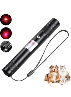 High Power Red Laser Pointer Pen - Long Range, Rechargeable, Tactical Presentation Dot for Indoor Teaching, Hiking, and Cat Play - USB Charge