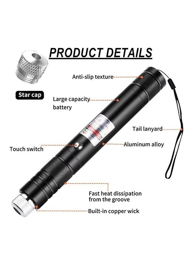 Generic - High Power Red Laser Pointer Pen - Long Range, Rechargeable, Tactical Presentation Dot for Indoor Teaching, Hiking, and Cat Play - USB Charge - Image 1
