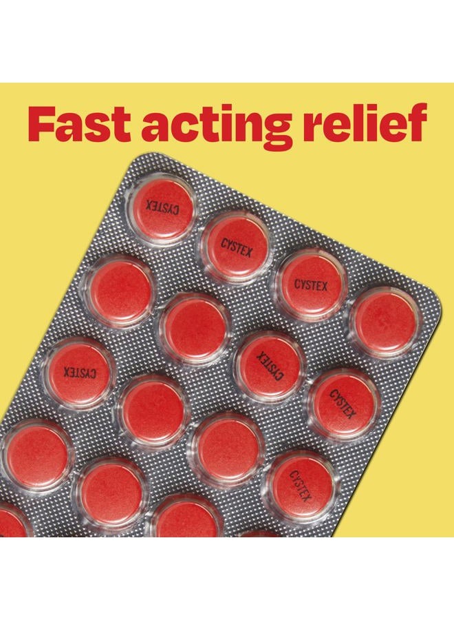 Cystex Dual Action UTI Pain Relief and Prevention, 2-in1 Formula to Help Slow UTI Bacteria Growth and Provide General Pain Relief for Women and Men, FSA HSA Eligible & Approved, 48 Count - Image 2