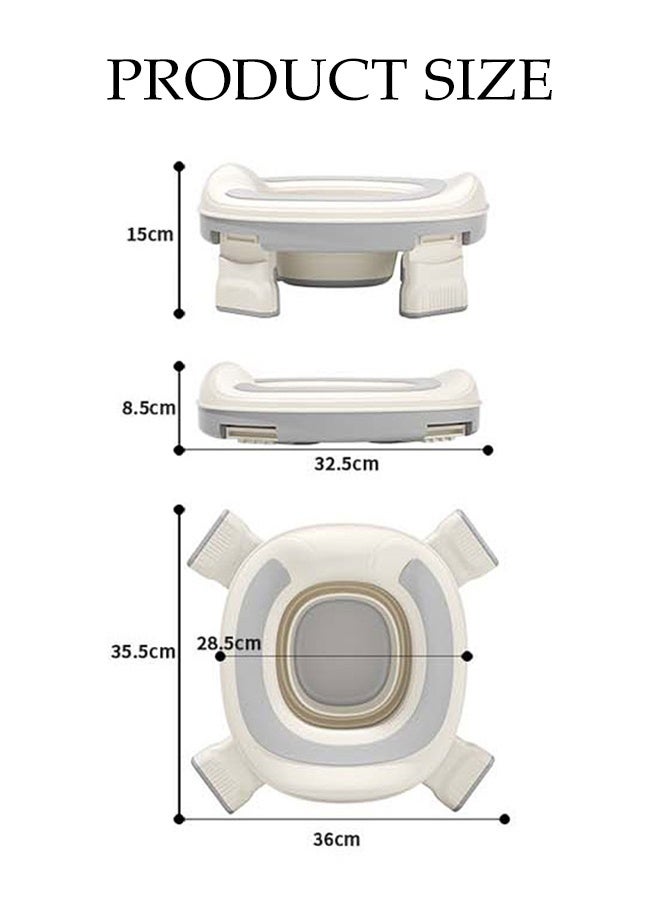 DUNISO Portable Potty Training Toilet Seat for Kids,Folding Travel Toilet Potty Chair,Indoor and Outdoor Potty Seat,Easy Carrying,High Load-Bearing Capacity,Non-Slip,Sturdy and Durable,for Home Car Camping Use - Image 2