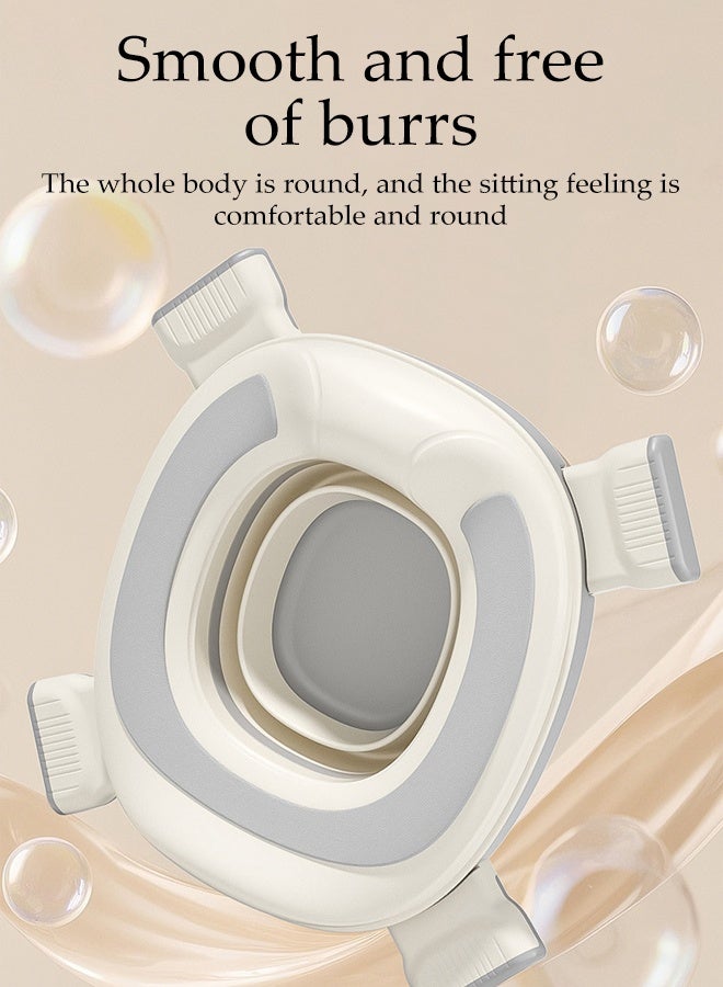 DUNISO Portable Potty Training Toilet Seat for Kids,Folding Travel Toilet Potty Chair,Indoor and Outdoor Potty Seat,Easy Carrying,High Load-Bearing Capacity,Non-Slip,Sturdy and Durable,for Home Car Camping Use - Image 3