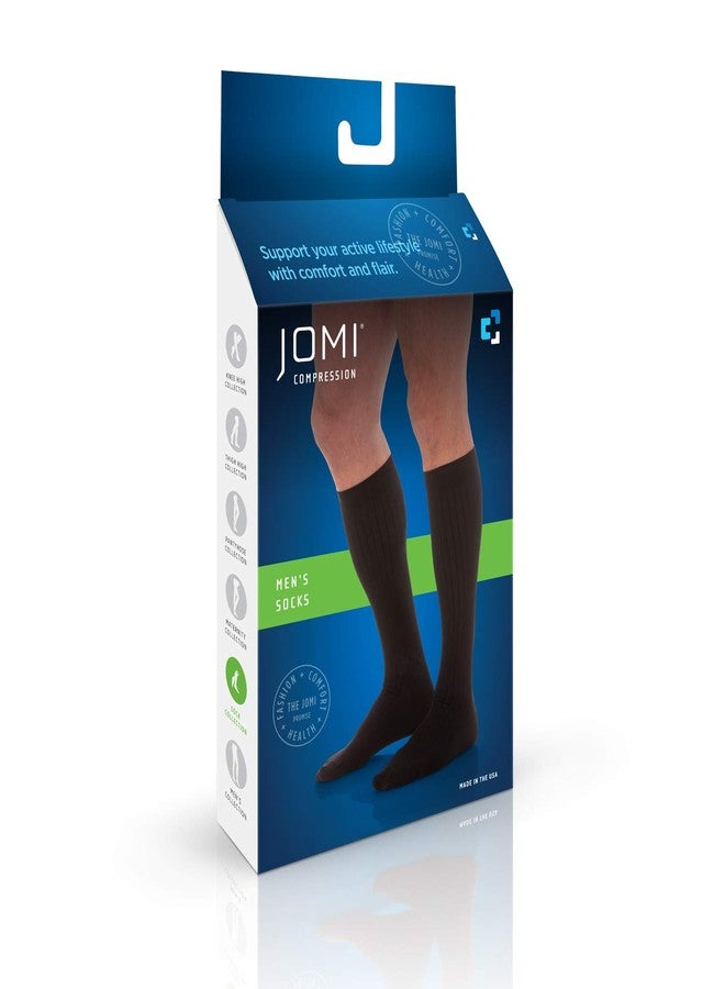 Jomi Compression Sock Mens Collection, 20-30mmHg Cotton 204 (Medium, White) - Image 4