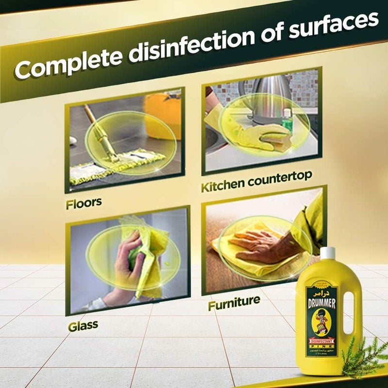Drummer Pine Disinfectant Liquid, 2L - Image 5