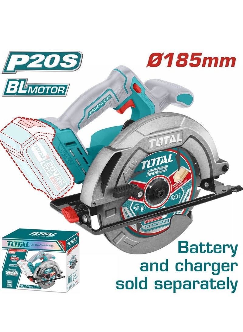 توتال منشار صنيه 7 بوصه بدون بطاريه و شاحن - TSLI1851 - Total