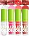 LYSdefeu Hydrating Lip Glow Oil Kit4 Colors Lip Oil Lip GlazeTinted Lipgloss Clear Pink Red Glow Reviver Tint Lip Oil Lip Stain Nonsticky Lipstain Lip GlossChristmas Makeup Gift Kit for WomenSet C - Image 2