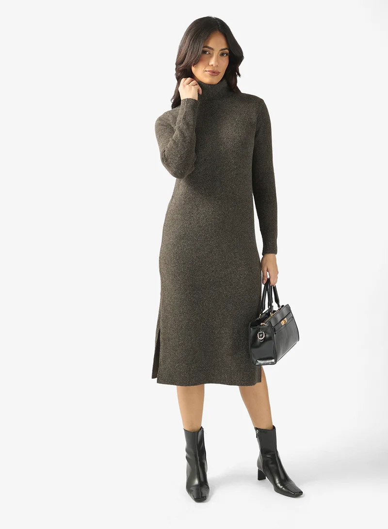 VERO MODA High Neck Midi Dress