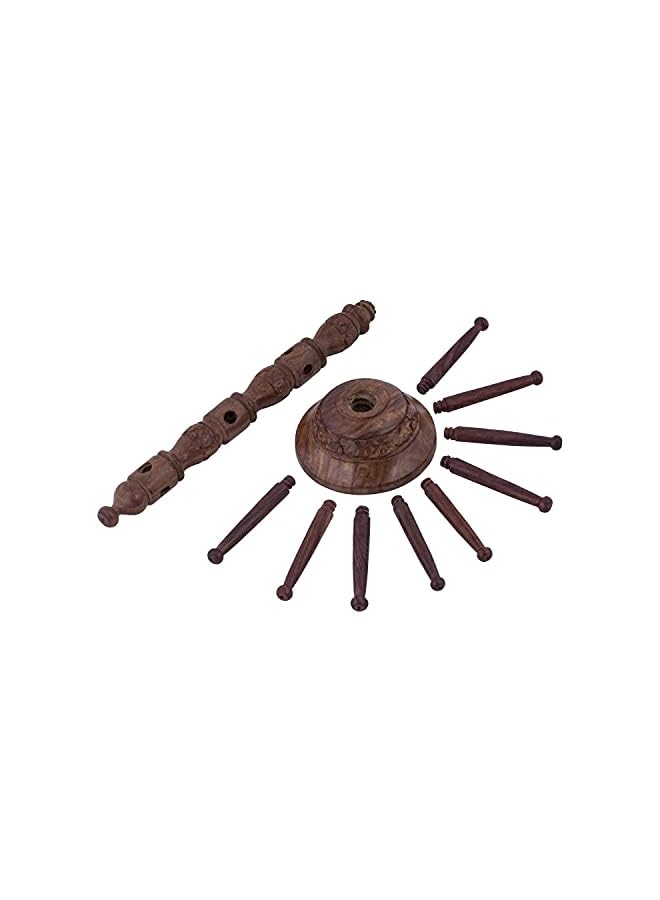 PROMASS Decor Sheesham Wooden Bangles Stand (32cm long) - Image 2