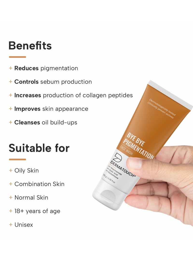 DERMATOUCH Bye Pigmentation Face Wash 70G
