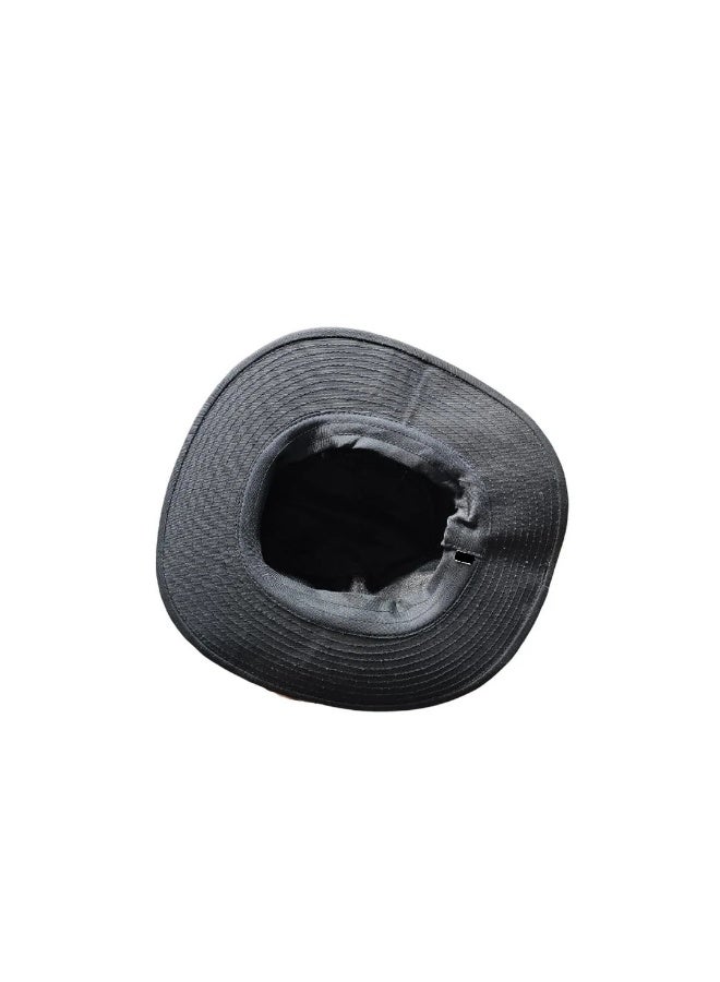 CA Cricket Panama Hat - Black Sun Hat for Cricket Small Size - Image 2