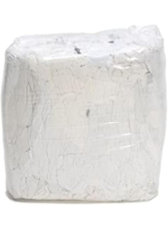 Normal White Cotton Waste Rag - 8kg | Multipurpose Cleaning Cloths For Home, Kitchen, Car Wash, Oil & Grease Removal, Barn & Stable Use