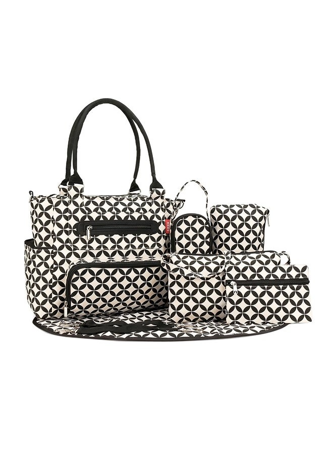 Soho Set of 6 Multilayered Fabrics Baby Nappy And Diaper Bag With Durable  - Image 1