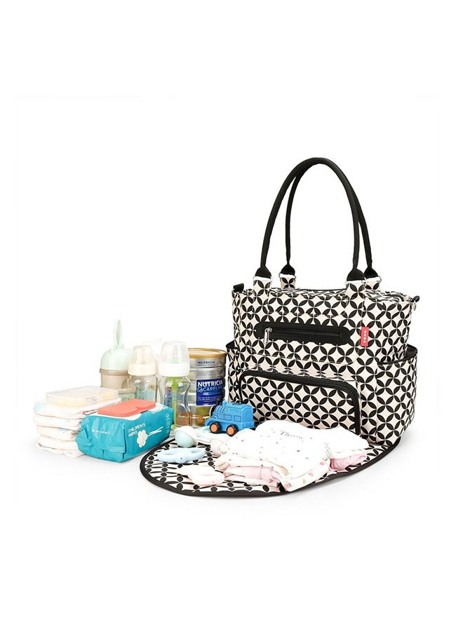 Soho Set of 6 Multilayered Fabrics Baby Nappy And Diaper Bag With Durable  - Image 3