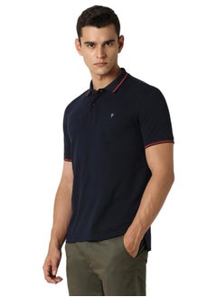 Van Heusen Van Heusen Men's Regular Fit Polo T-Shirt (VSKP517S011411_Navy 2XL)  - Image 3
