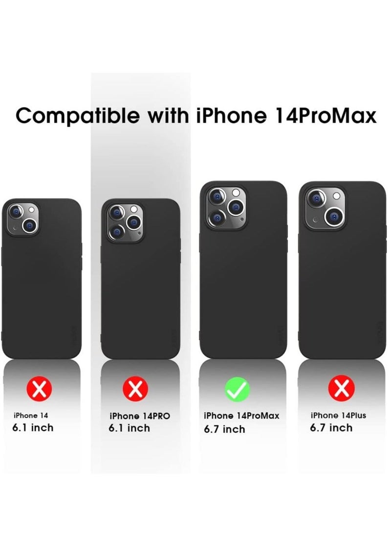 Raxoom Compatible iPhone 14 Pro Max Case Slim Fit Ultra-Thin [Guardian Series] Soft TPU Matte Finish Coating Phone Cases Lightweight Anti-Scratch Back Cover Grip 6.7" (2022)-Black - Image 5