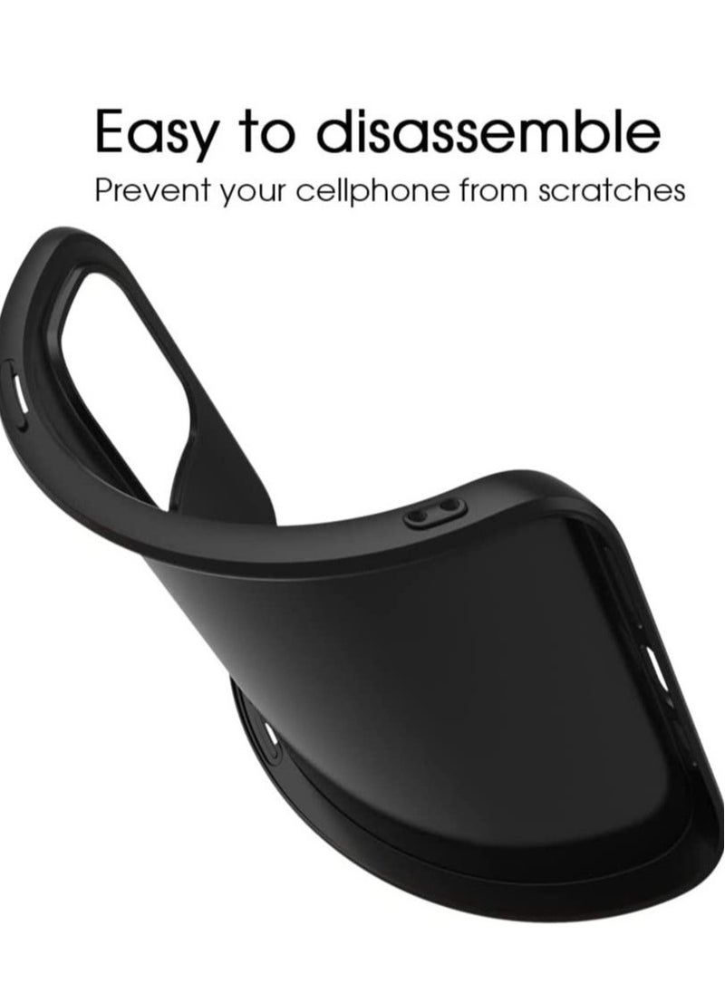 Raxoom Compatible iPhone 14 Pro Max Case Slim Fit Ultra-Thin [Guardian Series] Soft TPU Matte Finish Coating Phone Cases Lightweight Anti-Scratch Back Cover Grip 6.7" (2022)-Black - Image 4