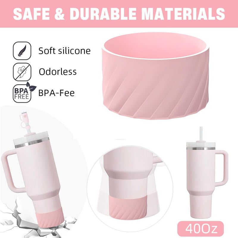 HASTHIP ® For Stanley Cup 40Oz Straw Cap Set of 10Pcs Stylish Silicone Straw Lids Cup Lid Straw Hole Plugs & Protective Cup Boot, Universal Straw Caps for 9-10mm Straws Charming Stanley Cup Accessories - Image 5