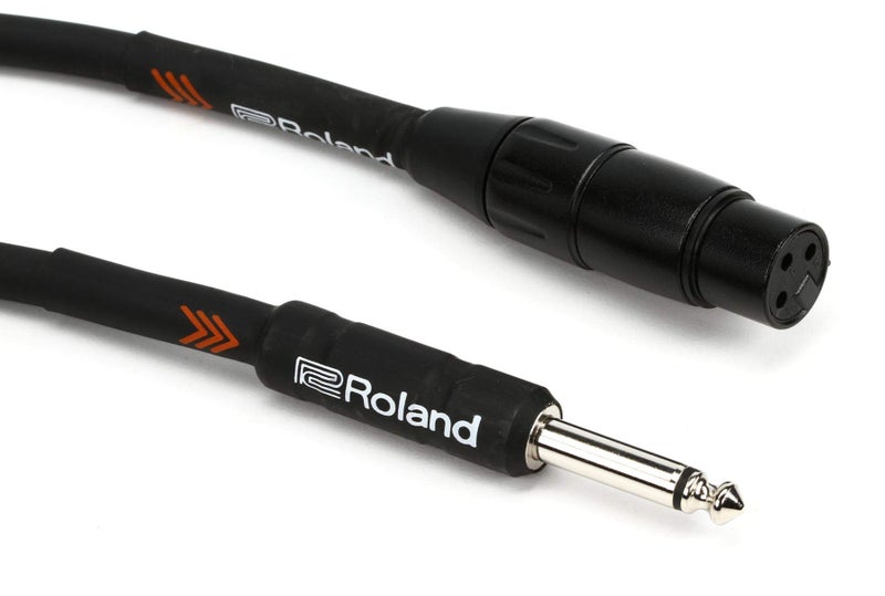 Roland 20ft HI Z Microphone Cable Black Series RMCB20HIZ