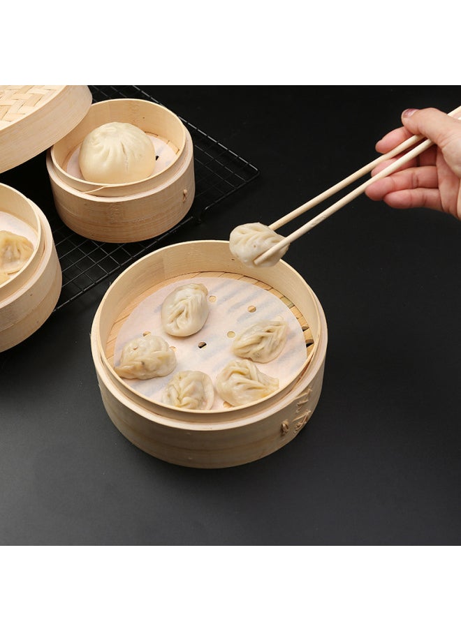 Generic Food Grade Disposable Steamer Paper Non-stick Steaming Paper Household Steamed Bun Paper For Steamed Bread Air Fryer Paper-Color:500 Tablets (family Half A Year Available)-Specifications:7 Inches (18cm)  - Image 5