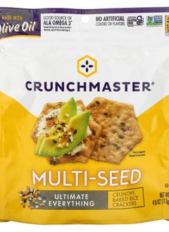 Multi-Seed Crunchy Baked Rice Crackers Ultimate Everything 4 oz (113 g)