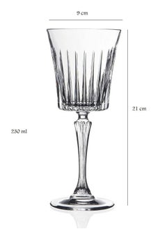 RCR Set of 6 glasses of Italian RCR Crystal juice, 230 ml  - Image 3
