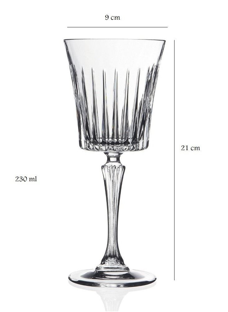 RCR - Set of 6 glasses of Italian RCR Crystal juice, 230 ml - Image 1