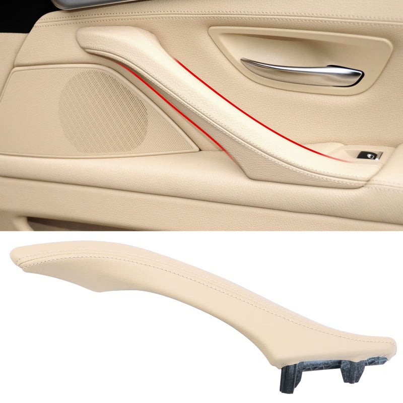 Jaronx Compatible with BMW 5 Series F10 F11 Door Handle Outer CoverRight Side Passenger Leather Door Handle Outer Cover Replacement Compatible with BMW 520 523 525 528 535 20102016