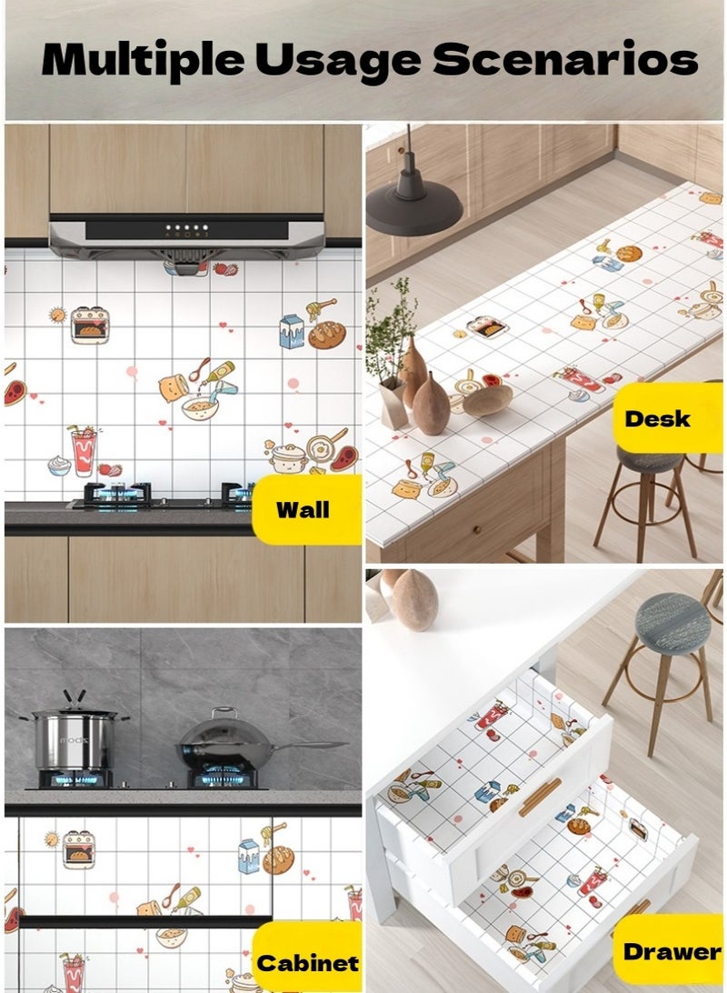 Perfin Self-Adhesive Cartoon Wall Wallpaper -Removable & Repositionable Wallpaper for Wall Protection and Fun Decor in Kids' Rooms, Kitchen, Living Room - Image 5