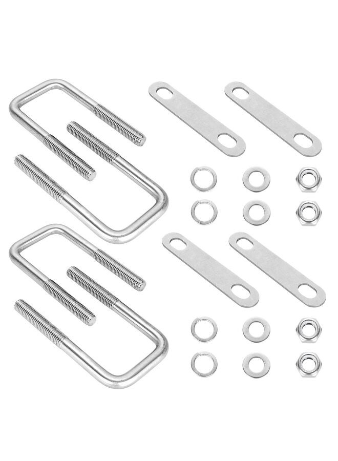4Pack Square U-Bolts, 304 Stainless Steel U Bolts M12 with Washers & Nuts for Replacement Parts and Accessories for Ski Boat, Fishing Boat or Sailboat Trailer(115) - Image 5