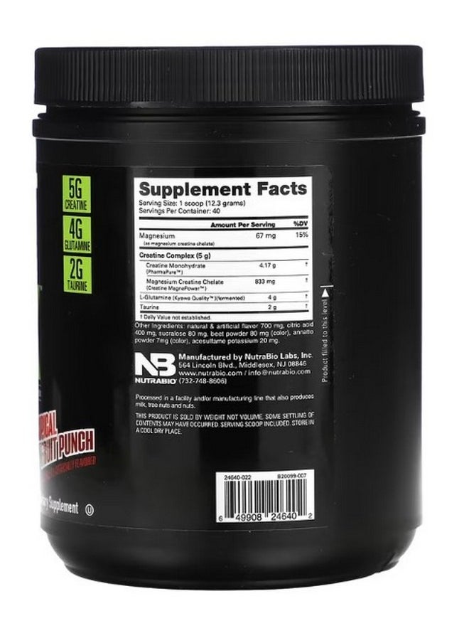 NutraBio - CGT Max Tropical Fruit Punch 1.1 lb 491 g - Image 1
