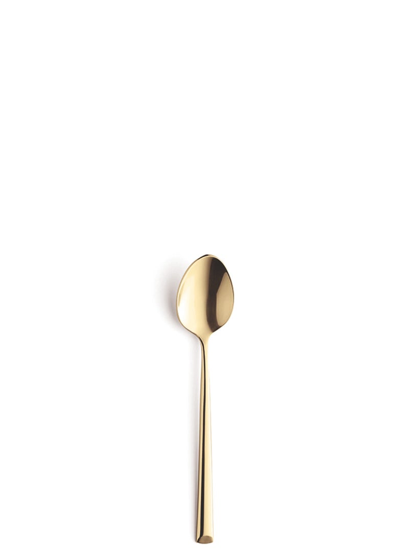 Amefa Metropole Mocca Spoon Gold PVD High Gloss Polished 18/10 Premium Stainless Steel Coffee Spoon Set of 12 Long Slim Urban Design Dishwasher Safe Luxury Cutlery From Amefa Premiere Range Elegant Small Spoon for Espresso Arabic Coffee Turkish Coffee Desserts Cafés Restaurants Hotels Home Dining Modern Tableware Corrosion Resistant Gold Finish Professional Food Service Cutlery Lightweight Balanced Handle Contemporary Architecture Inspired Design Durable Daily Use Fine Dining Gift Ready - Image 1