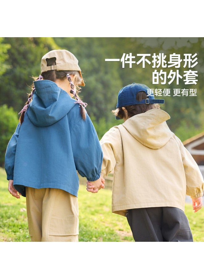 Doodle Home kids' Hooded Jacket - Autumn Cotton Boys' Top & Girls' Windproof Coat Trendy - Image 5